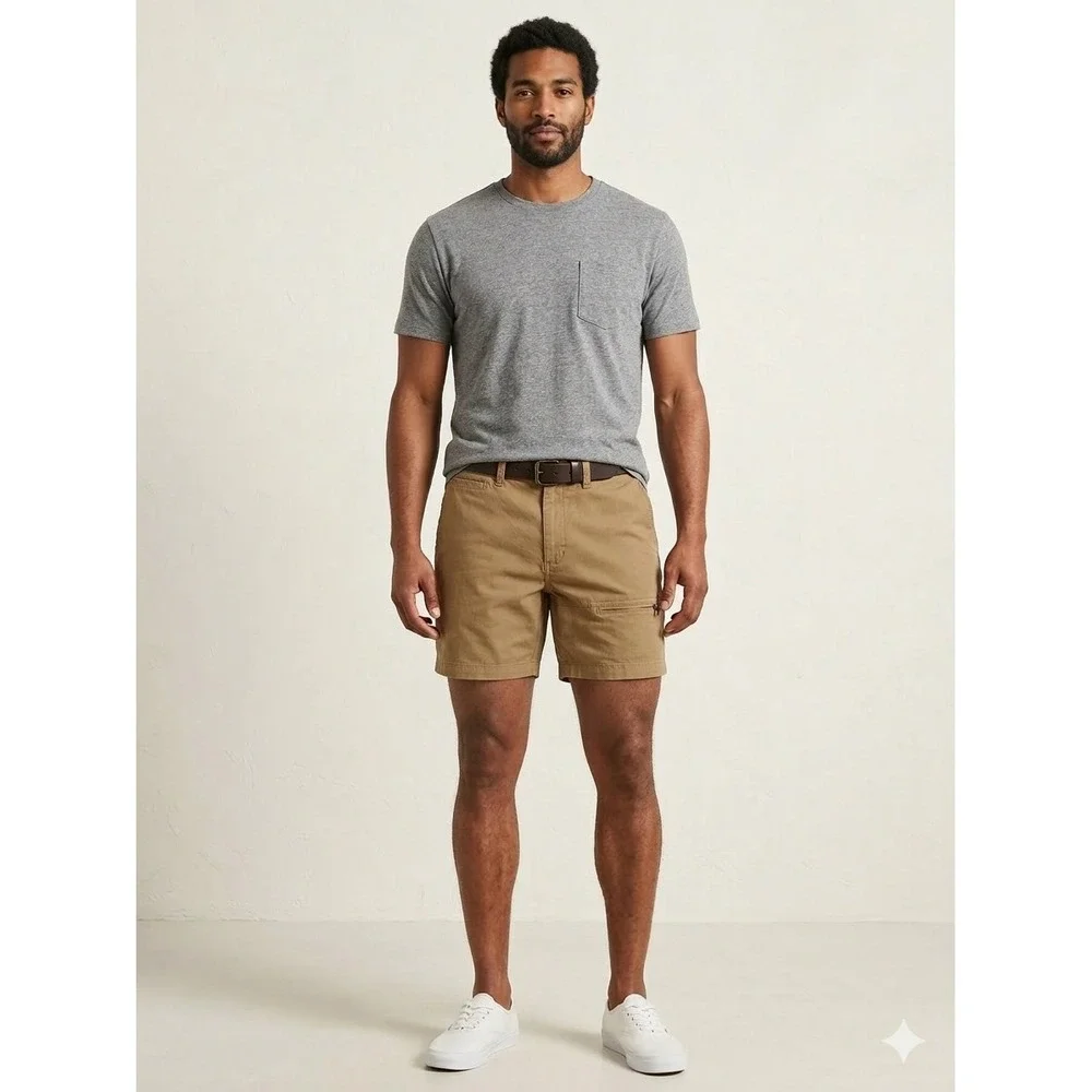 The North‎ Face Khaki Hiking Cargo Shorts Gorpcore Utility Outdoors Trekking